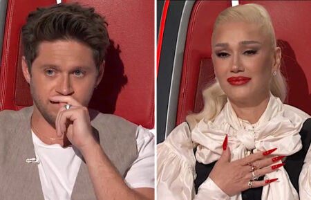 Niall Horan and Gwen Stefani on The Voice