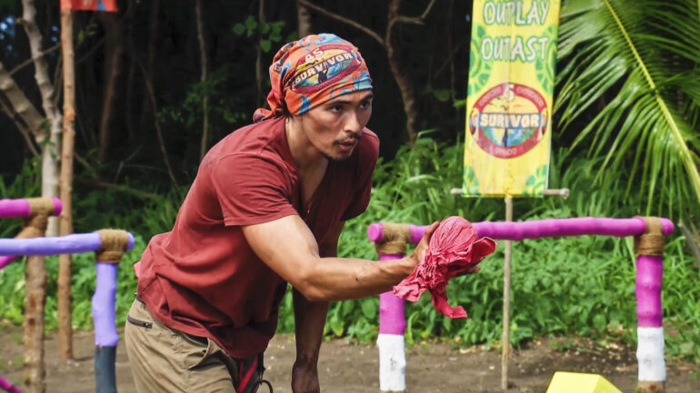 Austin Li Coon competes in 'Survivor' Season 45 Episode 11